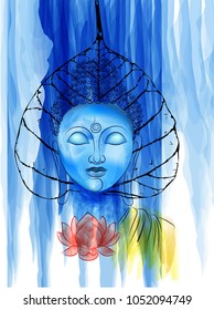 creative abstract,poster for Vesak Day or Buddha Purnima with nice and creative design illustration.