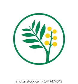 Creative Acacia tree logo template for health, medical, cosmetics and similar companies