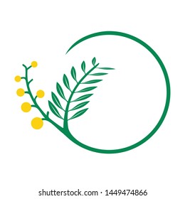 Creative Acacia tree logo template for health, medical, cosmetics and similar companies
