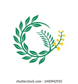 Creative Acacia tree logo template for health, medical, cosmetics and similar companies