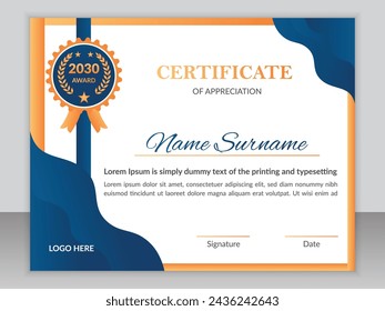 Creative Academic Certificate Design Template