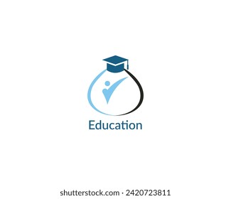 Creative Academy education logo design template.