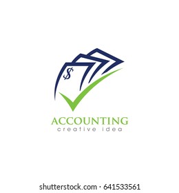 Creative Accounting Concept Logo Design Template