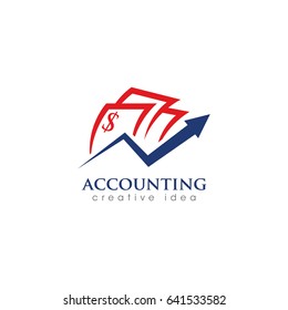 Creative Accounting Concept Logo Design Template