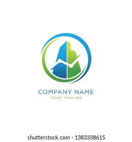 Creative Accounting financial Concept Logo Design Template - Vector 