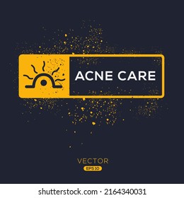 Creative (Acne care) Icon, Vector sign.