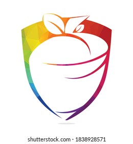 Plantilla de diseño de logotipo de Acorn Creativo. Plantilla vectorial de ilustración del logotipo Shield Acorn.