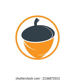 Creative Acorn Concept Logo Design Template. Acorn logo illustration vector template.