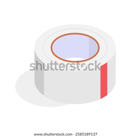 A creative adhesive tape icon, suitable for indicating sealing, sticking, or repairing functions