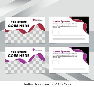 Modelo de design de cartão postal comercial online de Publicidade Criativa