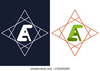 
creative AE and EA letter logo design vector concept