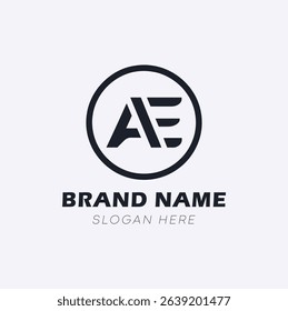 Creative AE Monogram Logo Vector
