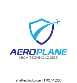 Creative Aero, Airplane Logo design template. Flying Airlines Logotype