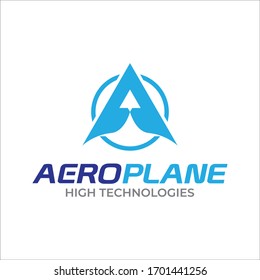 Creative Aero, plantilla de diseño del logotipo del avión. Logotipo de Flying Airlines