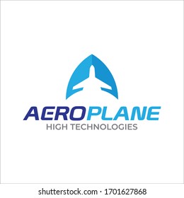 Creative Aero, Airplane Logo design template. Flying Airlines Logotype