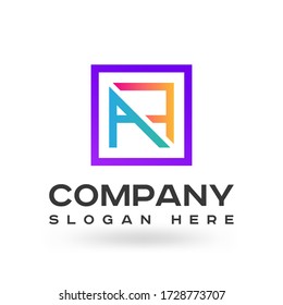 Creative AF letter logo Unique icon design