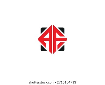 Creative AF Buchstabe AF Vektor Logo Vorlage.  AF-Logo. AF-Design. Design des FA-Brieflogos.