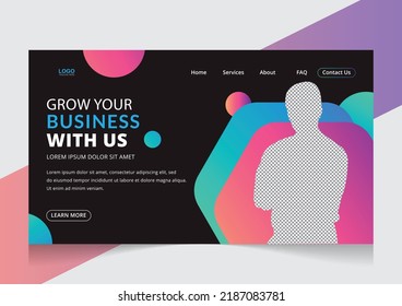 Creative Agency Landing Page Design Editable Template