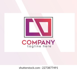 Creative Agency Letter C And D Logo Design, Simple Unique Concept, Gradient color, Premium Vector. Creative Minimal Hi-Quality Business Company Letter C, D Logo Design Template.