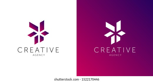 creative agency logo. Graphic Design Editable For Your Design. Business Logotype creative template