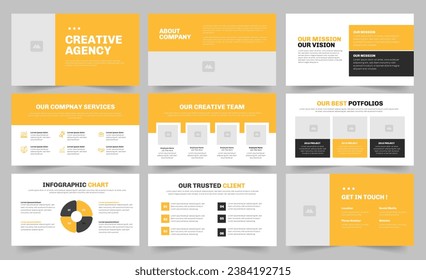 Creative Agency Presentation Template and Agency Presentation  Slide Design