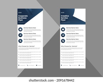 creative agency roll up banner design template. modern business poster leaflet design. cover, roll up banner, poster, print-ready