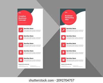 plantilla de diseño de banners de creación de agencia. diseño moderno de panfletos de negocios. carátula, pancarta de enrollamiento, afiche, lista para imprimir
