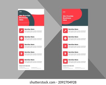 creative agency roll up banner design template. modern business poster leaflet design. cover, roll up banner, poster, print-ready