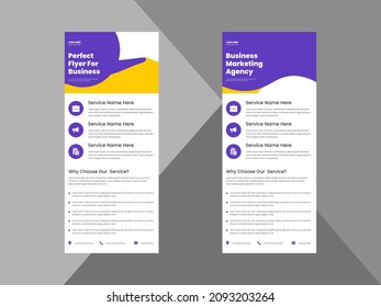 creative agency roll up banner design template. modern business poster leaflet design. cover, roll up banner, poster, print-ready