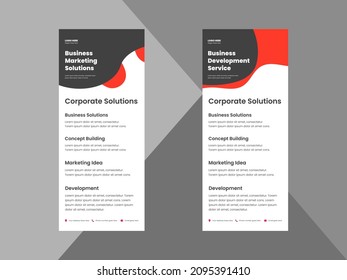 creative agency roll up banner design template. modern business poster leaflet design. cover, roll up banner, poster, print-ready