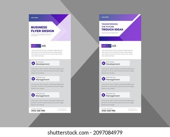 creative agency roll up banner design template. modern business poster leaflet design. cover, roll up banner, poster, print-ready