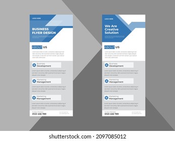 creative agency roll up banner design template. modern business poster leaflet design. cover, roll up banner, poster, print-ready