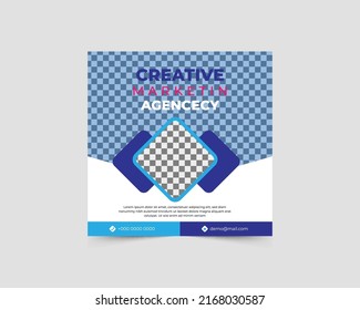 Creative agency social media post template