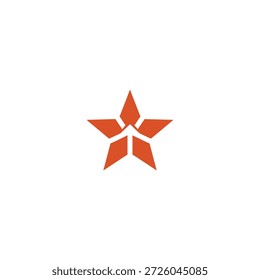 Criativa agência estrela ícone de logotipo plano vetor design.