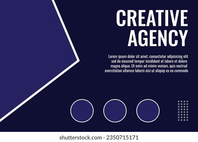 Plantilla de agencia creativa. Ideal para trasfondos, medios sociales, promociones de ventas, marketing en Internet, etc