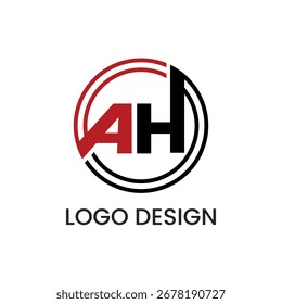 Creative AH Brand Logo Design Template