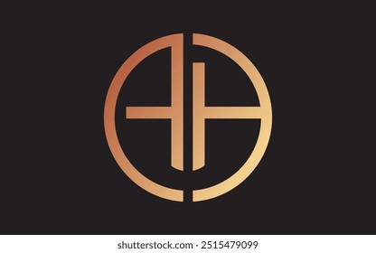 Designvorlage für kreatives AH-Logo