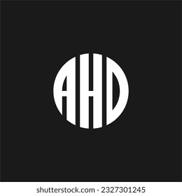 Design-Symbol für kreatives AHD-Logotype-Design, Vektorgrafik-Vorlage
