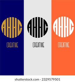 creative AHHC logo corporate identity,brand,business,vector icon and template
