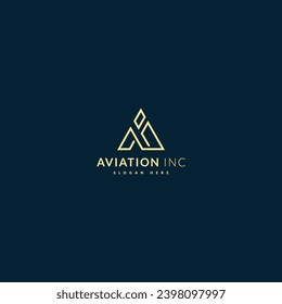 Plantilla de diseño de logotipo de concepto de Creative AI.