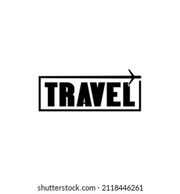 Creative Airplane Travel box logo,vector design,symbol
