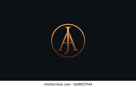 A creative AJ JA logo design template