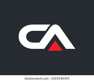 Creative Alphabet 'CA' Logo Design Template for Your Business.