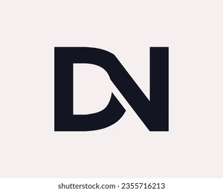 Creative Alphabet 'DN' Logo Design Template for Your Business.