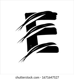 Diseño de logotipo de letras creativas con ilustración vectorial de iconos