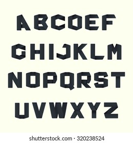 Creative alphabet letters. Vector set. Can be use for Logo