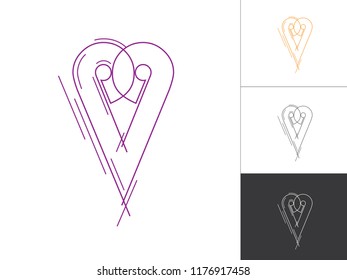 Creative Alphabet and Number Logotype Sketch Concept in Vector. Modern Abstract Letter Logo Designs Elements. Alphabet P and Number 9 Inside This Designs Elements.