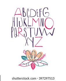 Creative alphabet for your design.