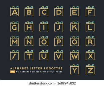 Creative Alphabet A to Z  Character Business Logotype Design