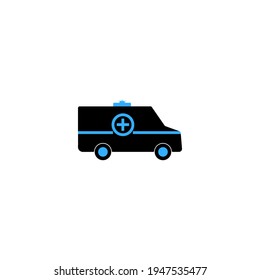 Creative ambulance icon vector colorful